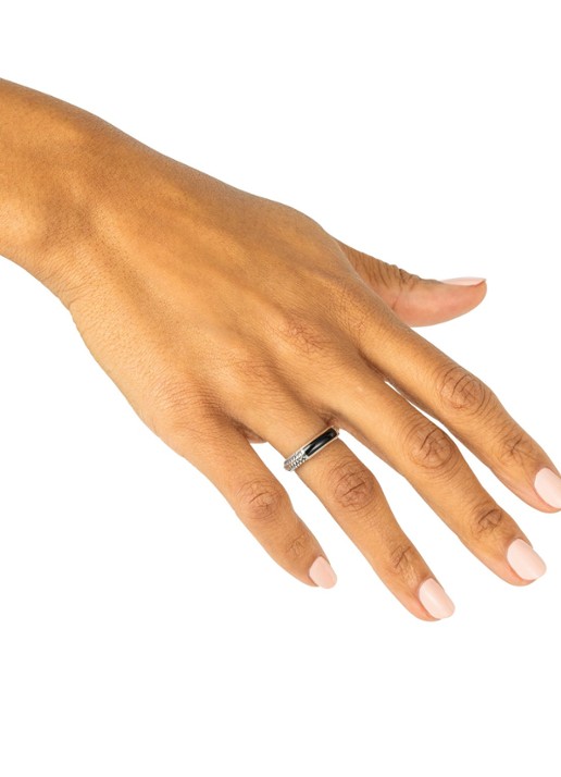Buddha to Buddha Ben Mini ring van zilver - voorkant 4 zilver
