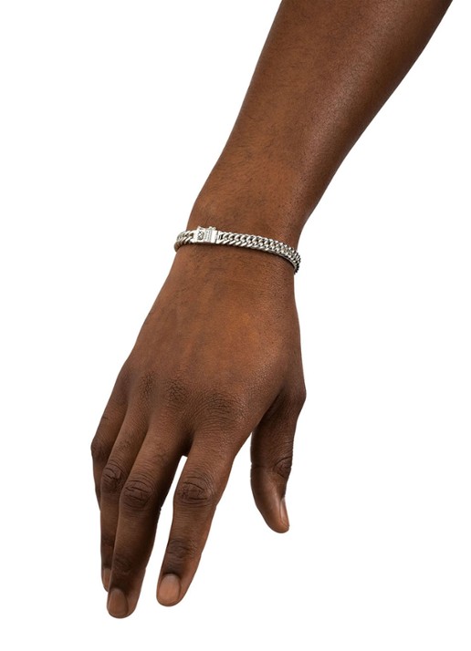 Buddha to Buddha Chain Mini armband van zilver - voorkant 3 zilver