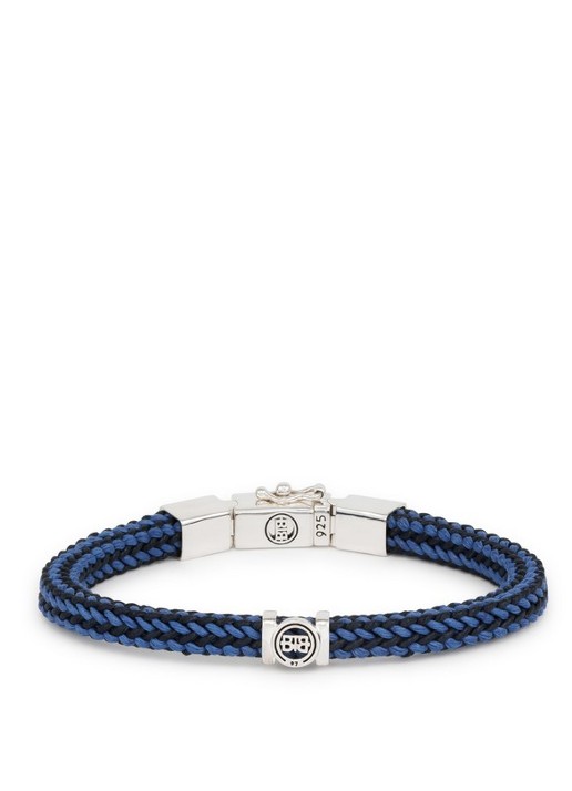 Buddha to Buddha Denise Mix armband van zilver - detail 2 blauw