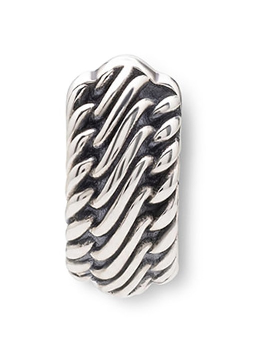 Buddha to Buddha Edwin enkele oorring van zilver - voorkant 5 zilver