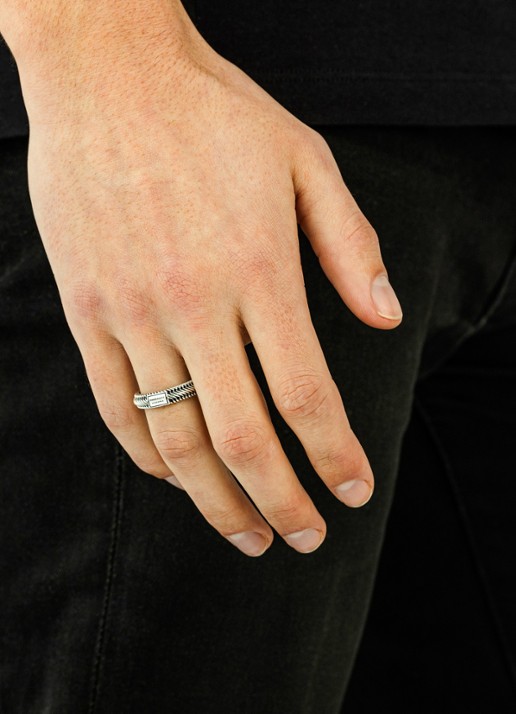 Buddha to Buddha Edwin Mini ring van zilver - detail 4 zilver