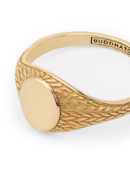 Buddha to Buddha Ellen Signet ring van 14 karaat geelgoud - detail 7 goud