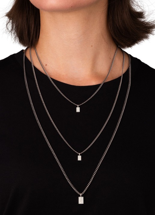 Buddha to Buddha Essential XS ketting van zilver - detail 4 zilver