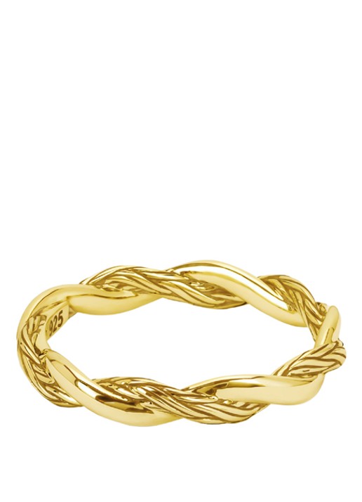 Buddha to Buddha Katja ring Twist verguld
