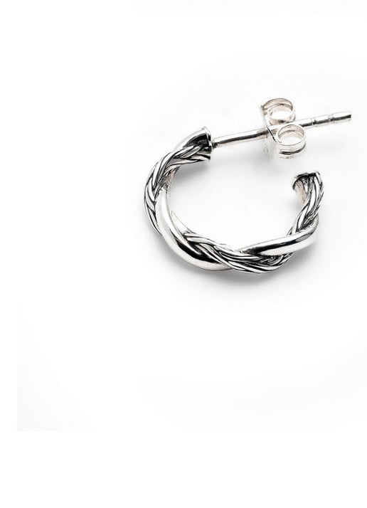 Buddha to Buddha Katja Twist oorringen van zilver  - detail zilver