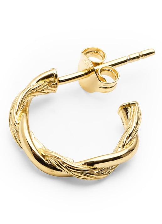 Buddha to Buddha Katja Twist oorringen  - detail 2 goud