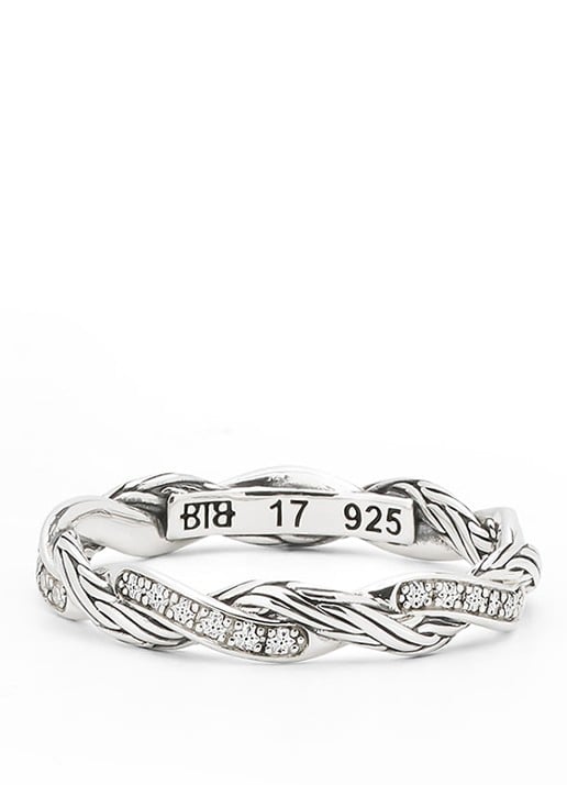 Buddha to Buddha Katja Twist ring van zilver
