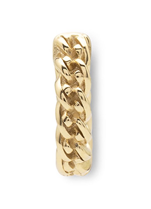 Buddha to Buddha Nathalie enkele oorring verguld  - voorkant 5 goud