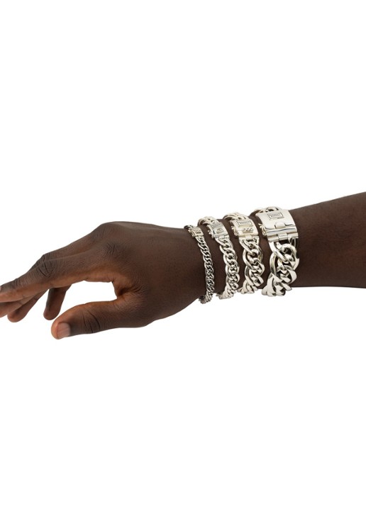 Buddha to Buddha Nathalie Mini schakelarmband van zilver - detail 5 zilver