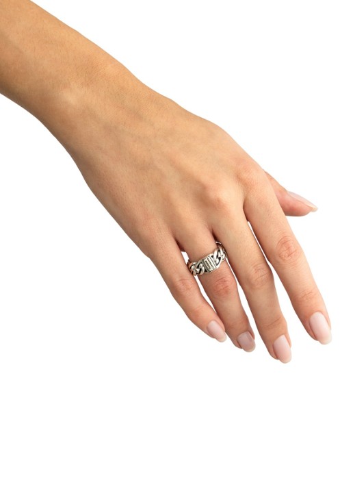 Buddha to Buddha Nathalie Small ring - detail zilver