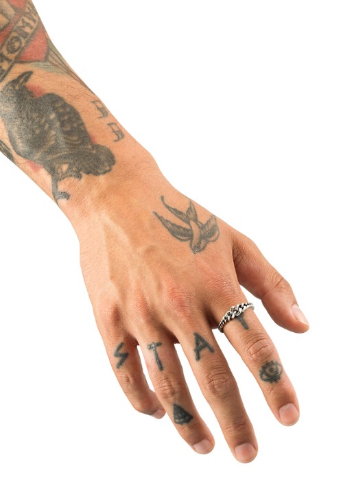 Buddha to Buddha Ring Chain Gradient Zilver - detail 4 zilver