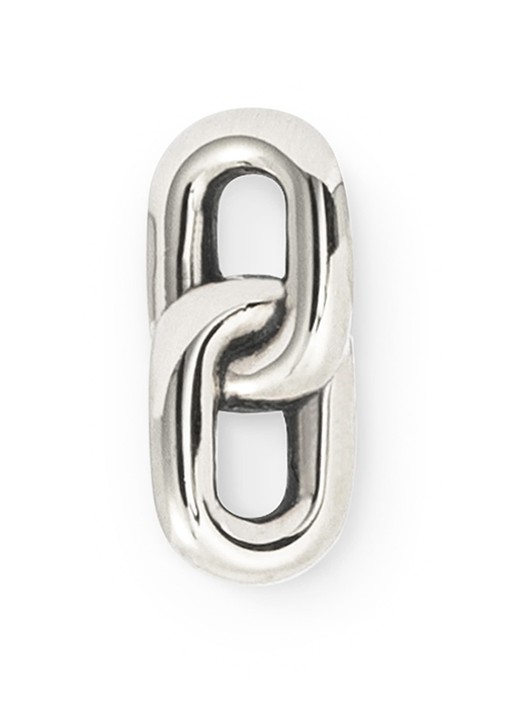 Buddha to Buddha Stacking enkele oorknop van zilver - detail 2 zilver