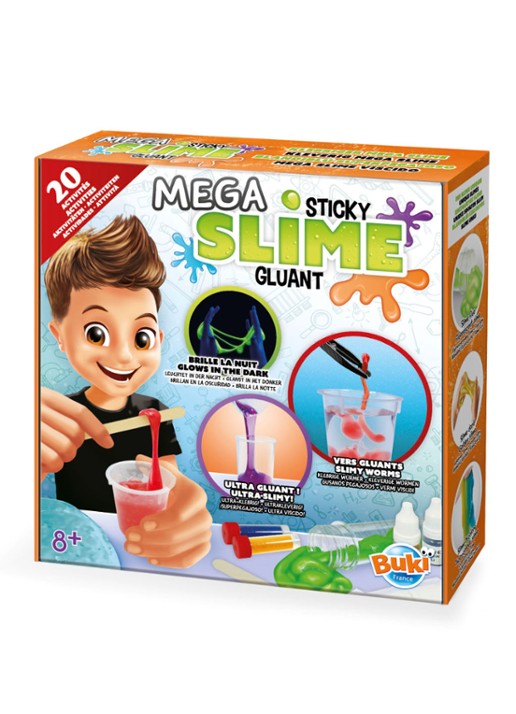 Buki Mega slijm 20 experimenten - voorkant multicolor