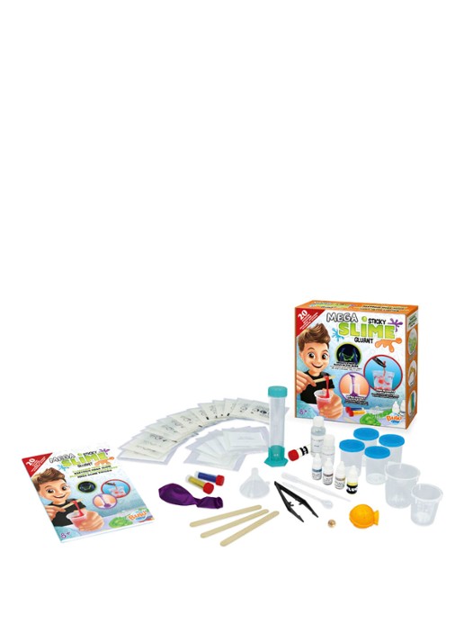 Buki Mega slijm 20 experimenten - voorkant 2 multicolor