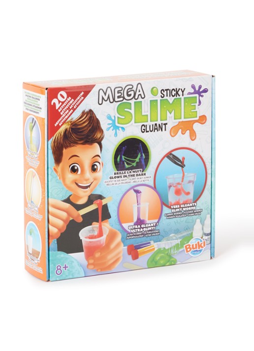 Buki Mega slijm 20 experimenten - voorkant multicolor
