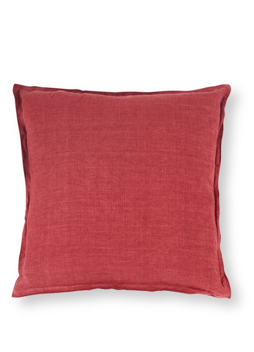 Bungalow Sierkussen 55 x 55 cm - voorkant 3 cranberryrood
