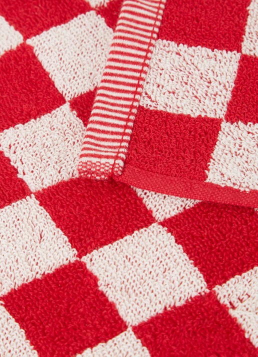 Bunzlau Castle Keukendoek van katoen 50 cm x 60 cm - detail steenrood