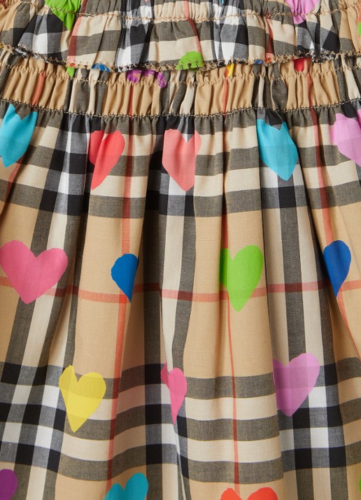 Burberry Ama rok met ruitdessin - detail 3 camel