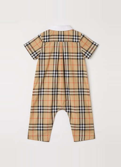 Burberry Babypak met ruitdessin - voorkant 2 beige