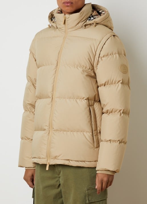 Burberry Bideford puffer jack met donsvulling