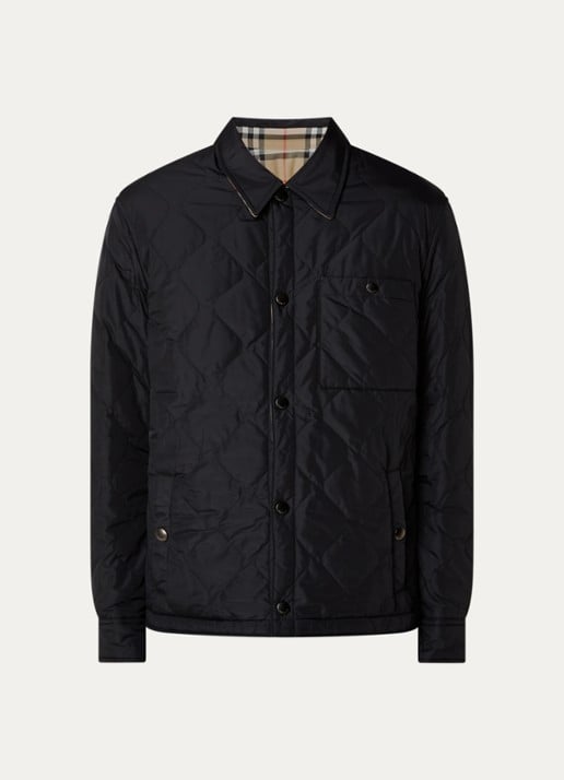 Burberry Brighton quilted jack met steekzakken