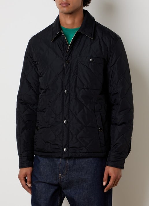 Burberry Brighton quilted jack met steekzakken