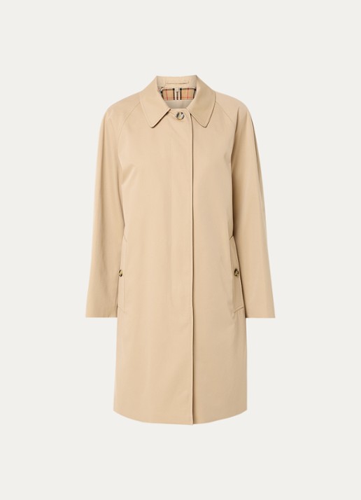 Burberry Camden trenchcoat met steekzakken - voorkant camel