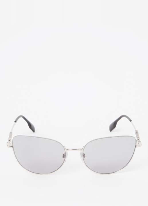 Burberry Cat Eye zonnebril BE3144  - detail zilver