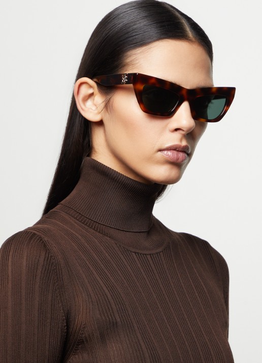 Burberry Cat Eye zonnebril BE4405 - voorkant 2 bruin