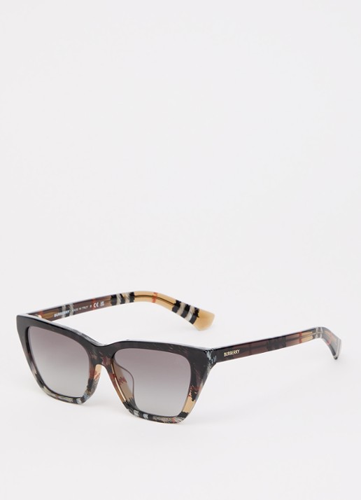 Burberry Cat Eye zonnebril BE4468F - voorkant 4 donkerbruin