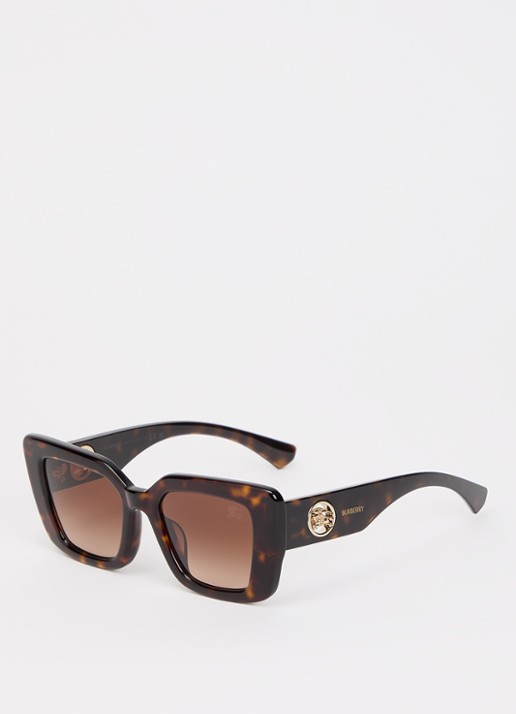 Burberry Cat Eye zonnebril BE4476F - voorkant 4 donkerbruin