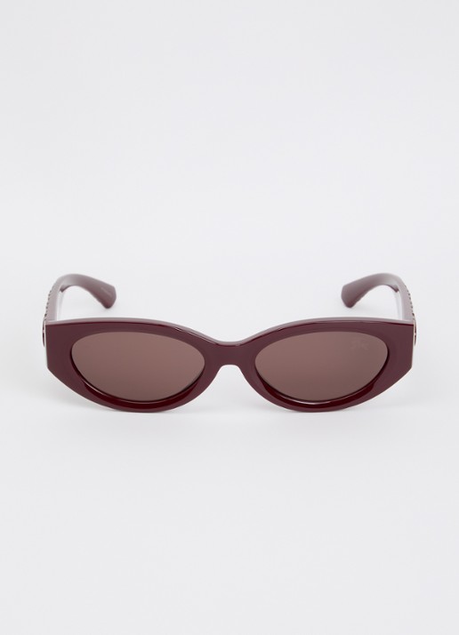 Burberry Cat Eye zonnebril BE4505U - detail 2 bordeauxrood