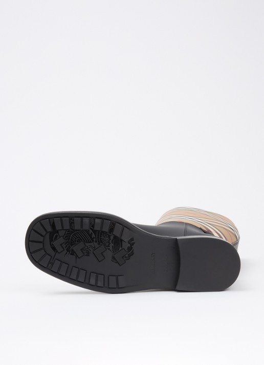 Burberry Cavalier laars met ruit dessin - detail 4 beige