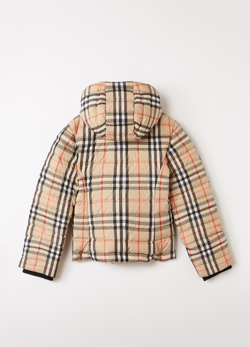 Burberry Cecilia puffer jack met donsvulling - achterkant 3 beige