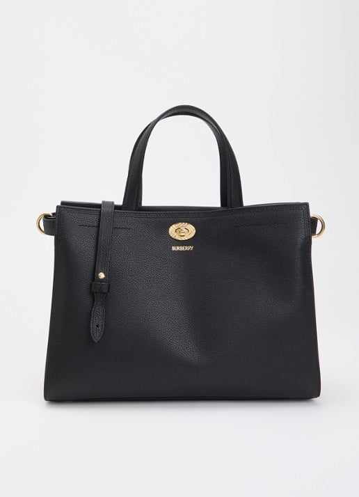 Burberry Cotsworld handtas van kalfsleer met afneembare schouderriem