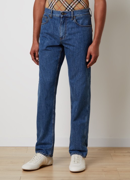 Burberry Danny straight leg jeans met donkere wassing