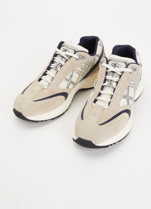 Burberry Eclipse sneaker met kalfssuède details - detail beige