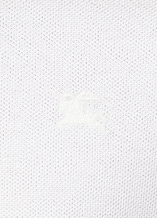 Burberry Eddie slim fit polo met logo - detail 4 wit