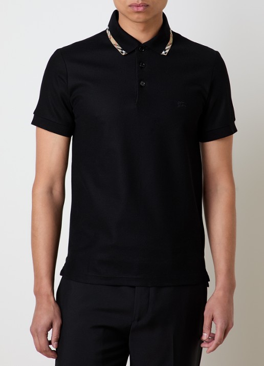 Burberry Ediie regular fit polo met logo