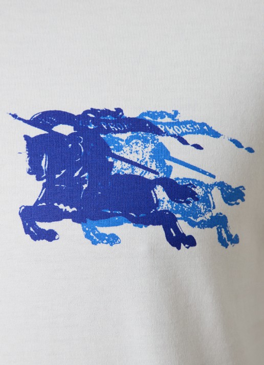 Burberry EKD T-shirt met print  - detail 5 gebroken wit