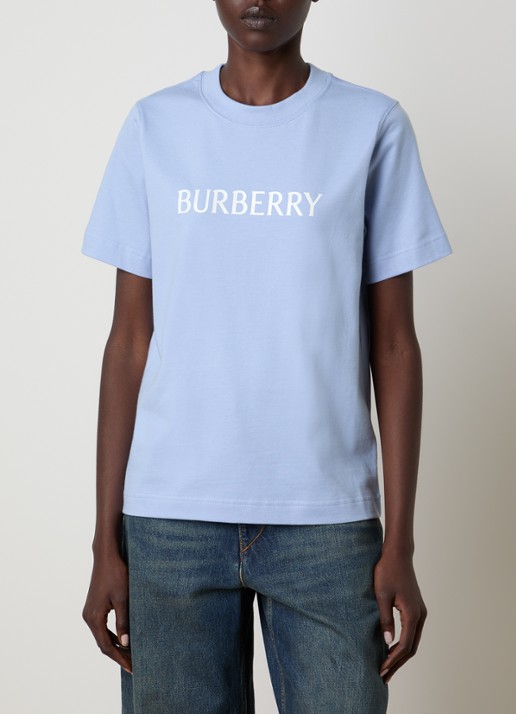 Burberry Frankie T-shirt met logo - detail 2 lavendel