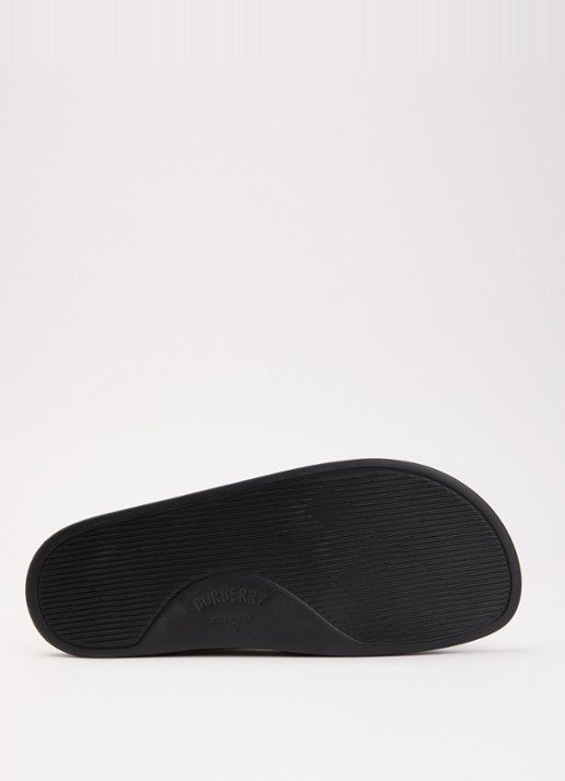 Burberry Furley slipper met ruitdessin - detail 3 beige