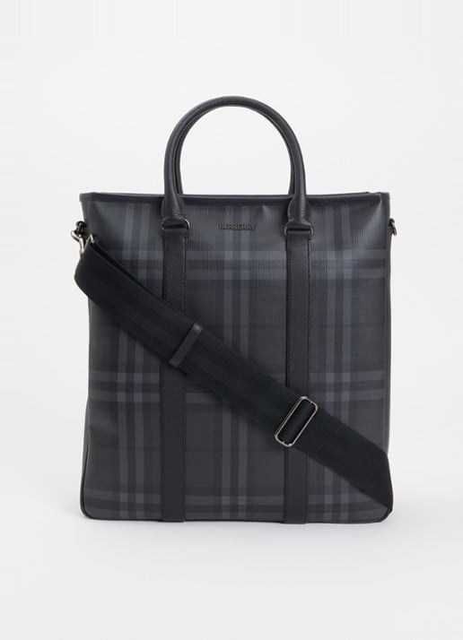 Burberry Handtas met ruitdessin en afneembare schouderriem