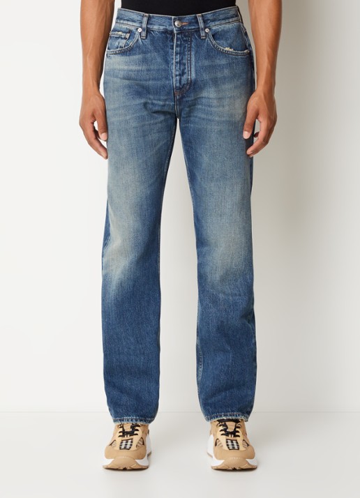 Burberry Harison straight leg jeans met medium wassing - detail 2 indigo