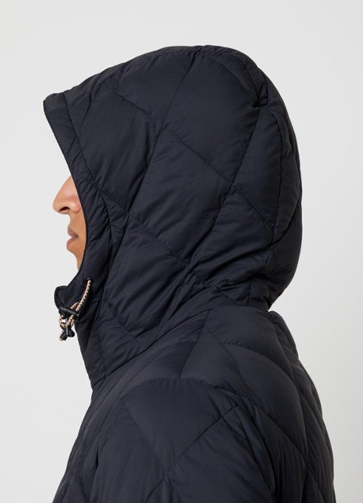 Burberry Hescott gewatteerd jack met quilt patroon  - detail 6 zwart