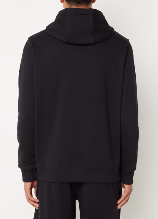 Burberry Hoodie met logoborduring - achterkant zwart