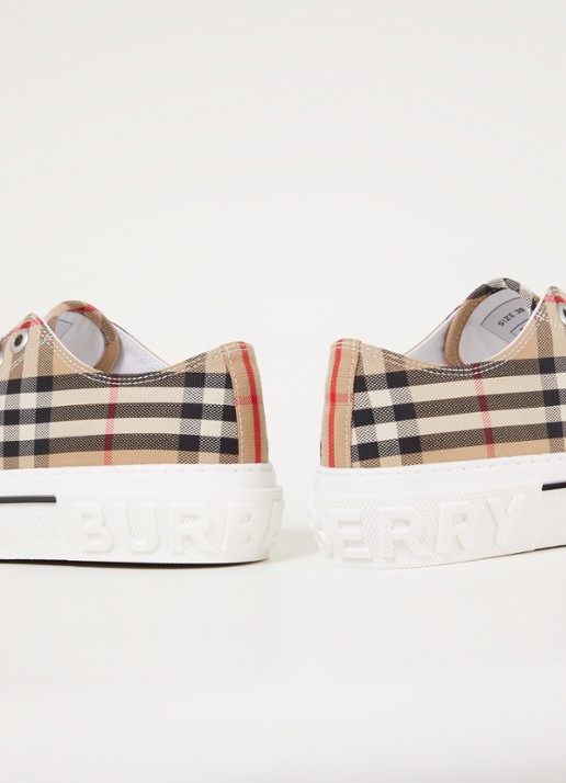 Burberry Jack Low sneaker van canvas - detail 6 donkerbeige