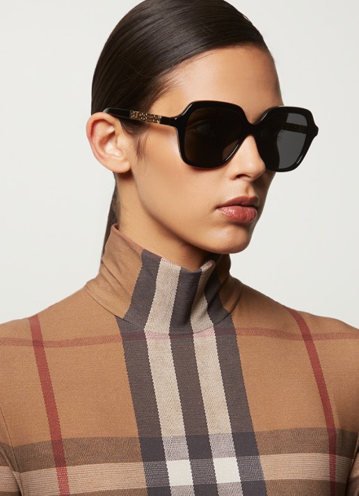 Burberry Joni zonnebril BE4389  - voorkant 2 zwart