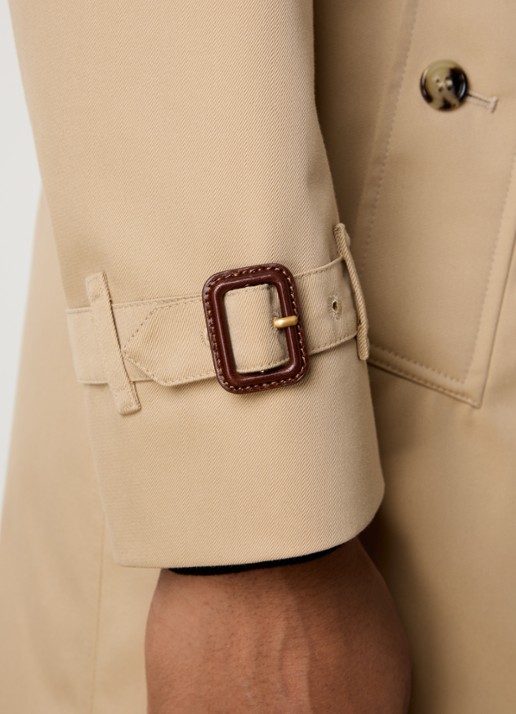 Burberry Kensingon Heritage double-breasted trenchcoat met ceintuur - detail 5 beige