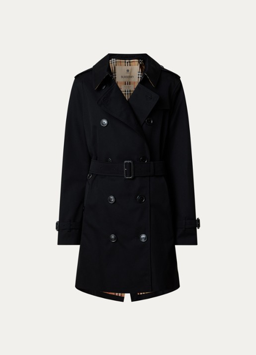 Burberry Kensington trenchcoat met steekzakken - voorkant 5 zwart